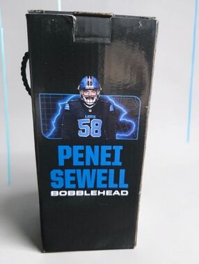 Penei Sewell Detroit Lions Bobblehead NFL Licensed Idegy In Box Rare Promo 7"